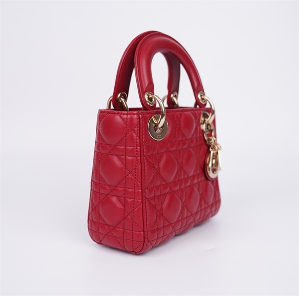 Túi Dior Lady đỏ (18MA0199) sz mini (LN) KG+