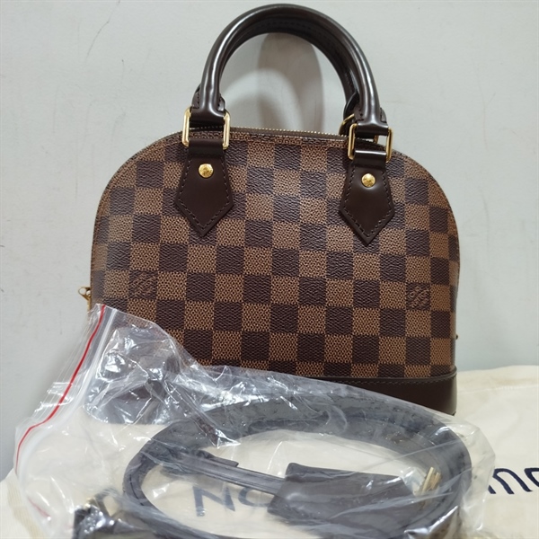 Túi LV Ô Vuông Nâu Vàng+