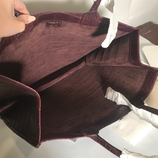 Túi Dior da cá sấu đỏ đô KG+