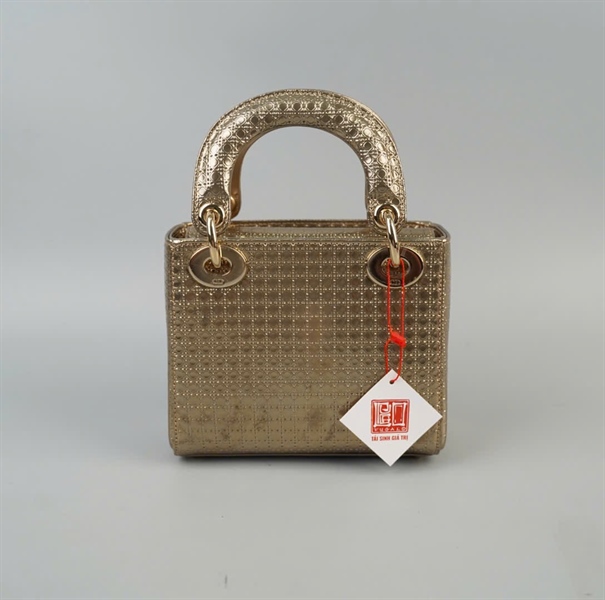 Túi Dior Lady vàng sz Mini KG+