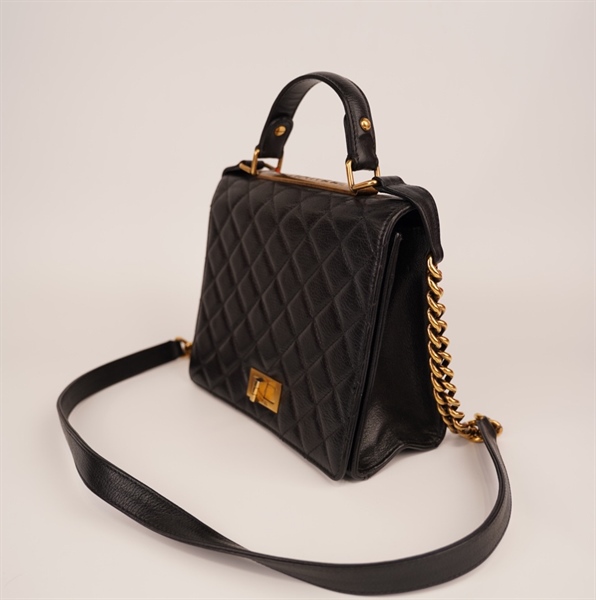 Túi Chanel dáng đứng đen (17248238) KG+