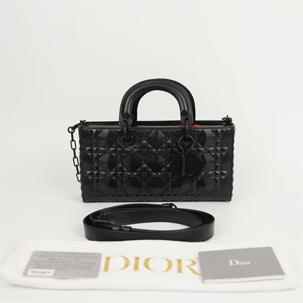 Túi Dior Lady Joy đen kim cương 2 strap sz26 (18- MA- 0232) (BMC) KG+