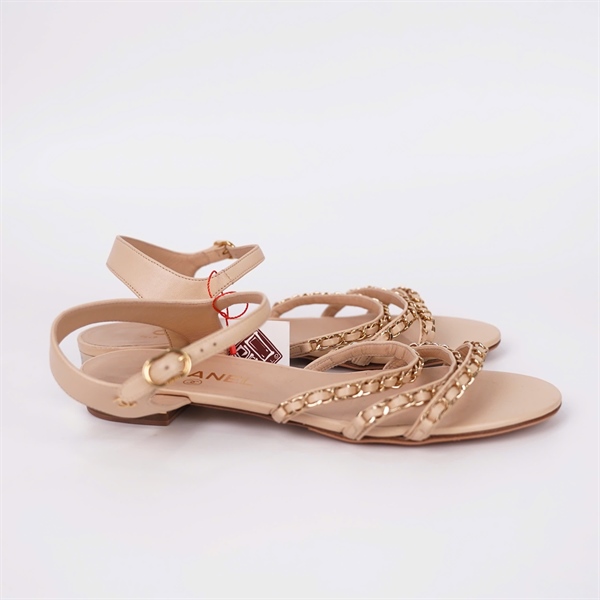 Giày Chanel màu nude đế 2 phân sz38.5 (HC) +