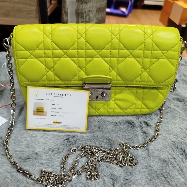 Túi Dior mềm xanh cốm +