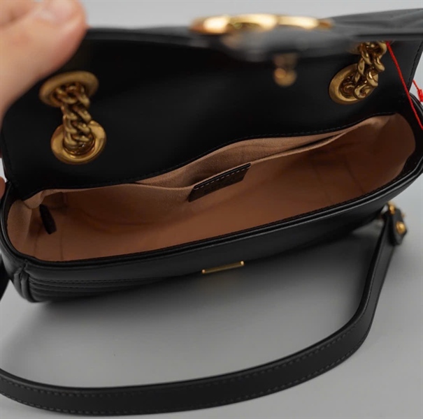Túi GG Marmont đen (493075) sz21 (BMC)+