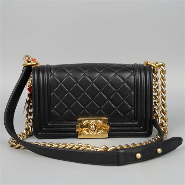 Túi Chanel Boy đen (2318337) sz20 (BQ) KG +