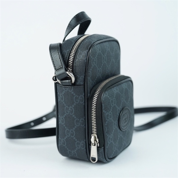 Túi GG Messenger đen (672952-0416) sz11 KG+