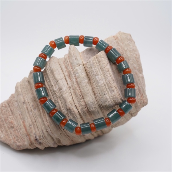 Vòng tay lam băng wuatamal mix mã não +