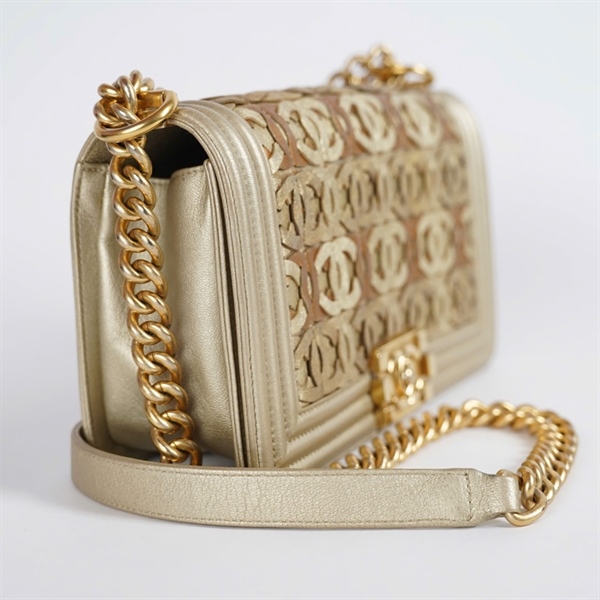 Túi Chanel Boy vàng (20497206) sz25 KG+