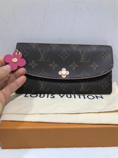 Ví Dài LV Nút Hoa Hồng+