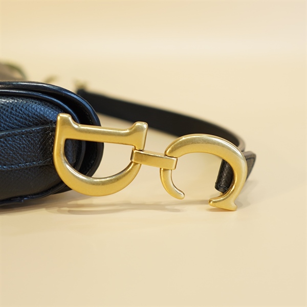 Túi Dior yên ngựa đen +