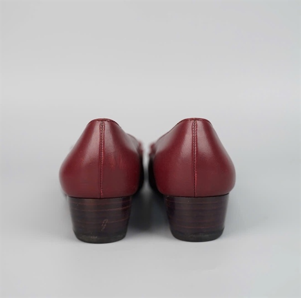 Giày Salvatore màu nâu đỏ sz7 cao 3p (NO)