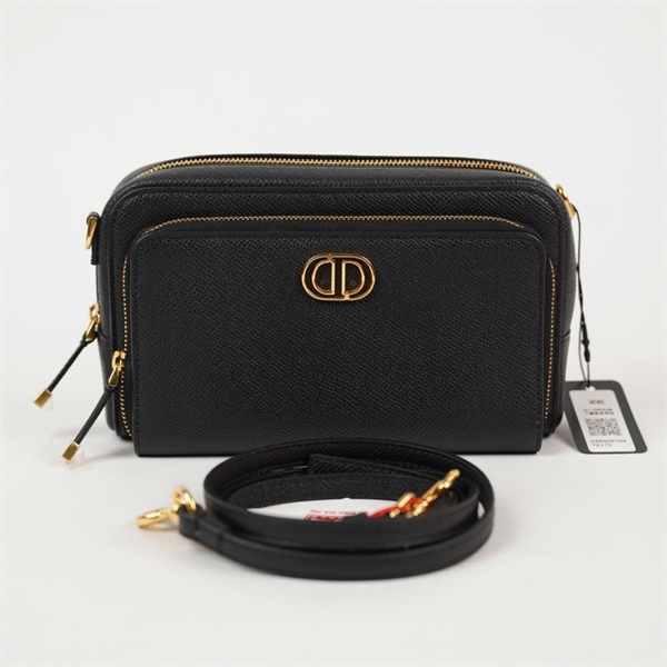 Túi Dior đeo chéo đen sz18 (PN) KG+