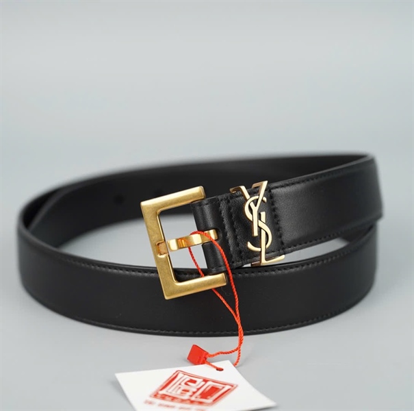 Thắt lưng YSL đen bàn 3cm dài 99cm (ALT) KG+