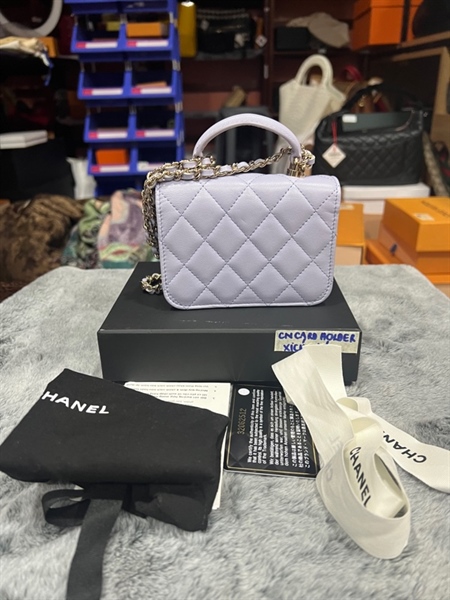Túi Chanel mini tím +