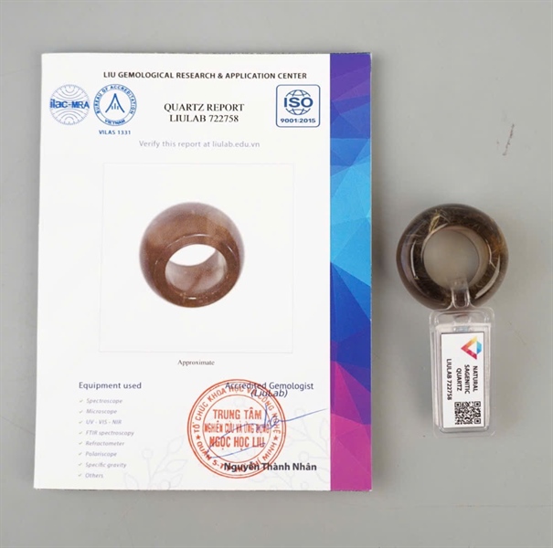 Nhẫn càng long tóc vàng 722758 KG+