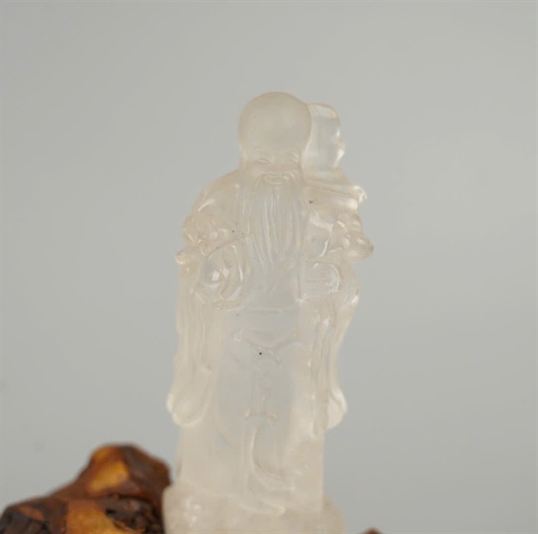 Bộ tam đa phúc lộc thọ thạch anh trắng+