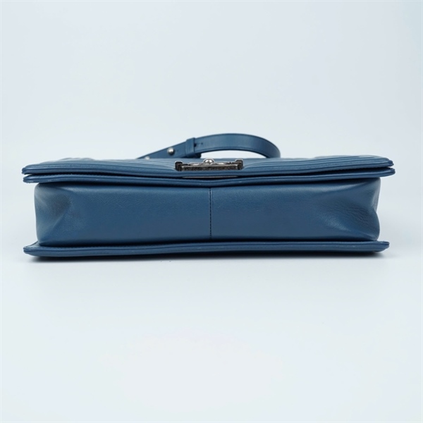 Túi Chanel Boy xanh (23155133) sz30 (A-T) KG+