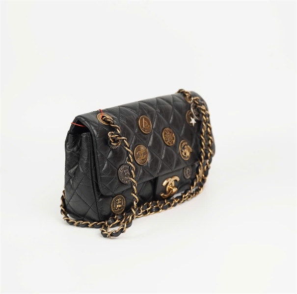 Túi Chanel charm đồng xu đen ( 20771821) size 24 +