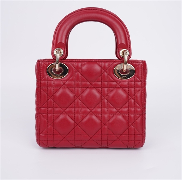 Túi Dior Lady đỏ (18MA0199) sz mini (LN) KG+