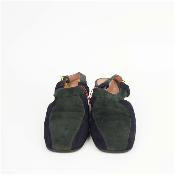 Giày Marni xanh rêu phối đen sz38 đế 5p +