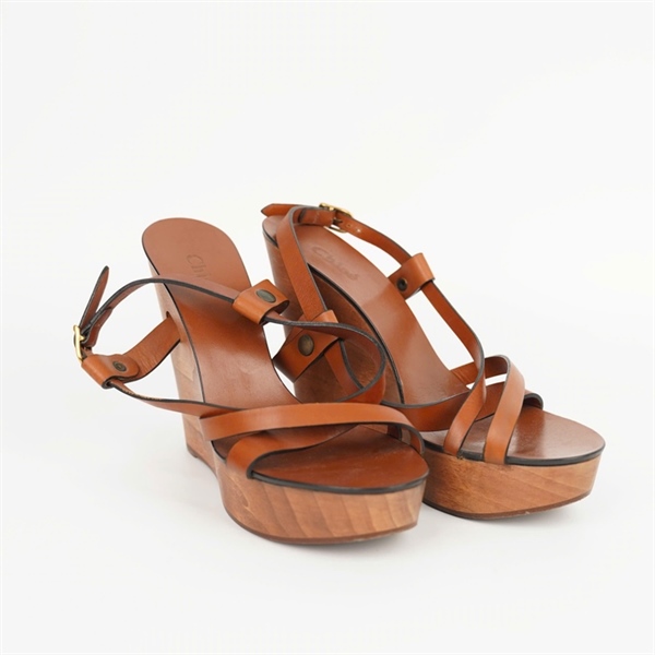 Giày Chloé nâu sz38 đế 12p +