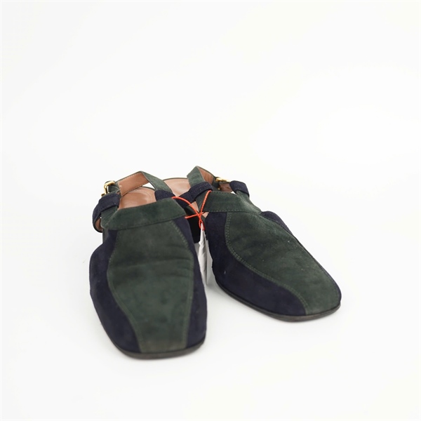 Giày Marni xanh rêu phối đen sz38 đế 5p +