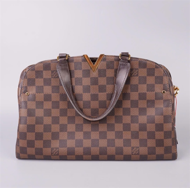 Túi LV handle ô vuông nâu sz33 KG+
