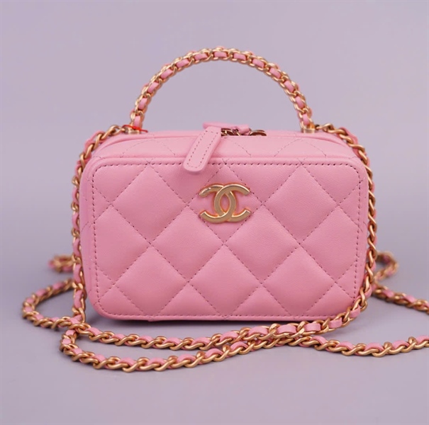 Túi Chanel Vanity hồng (E26L7A0) sz13 KG+