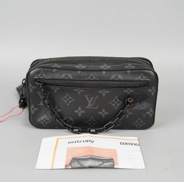 Túi LV Clutch Volga hoa đen (FS3159) sz20 (BQ) KG+