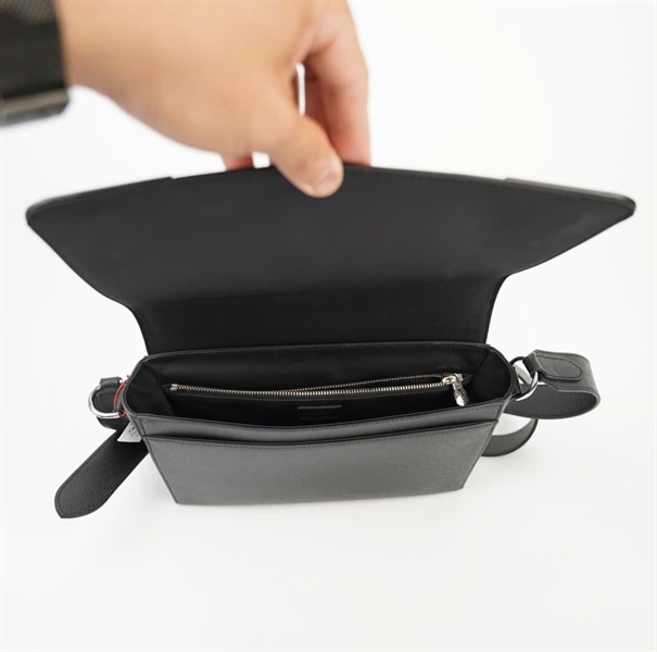Túi LV đeo chéo nâu đen 28cm (BQ) KG+