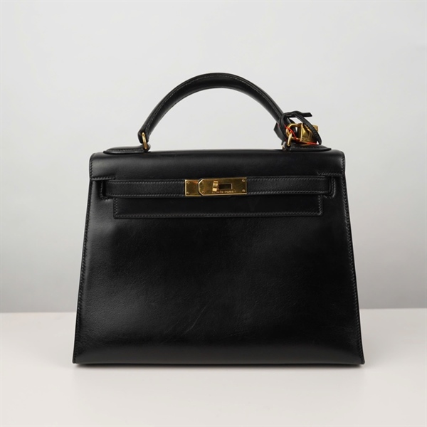 Túi Hermes Kelly đen kèm ổ + 2 chìa sz29 KG+