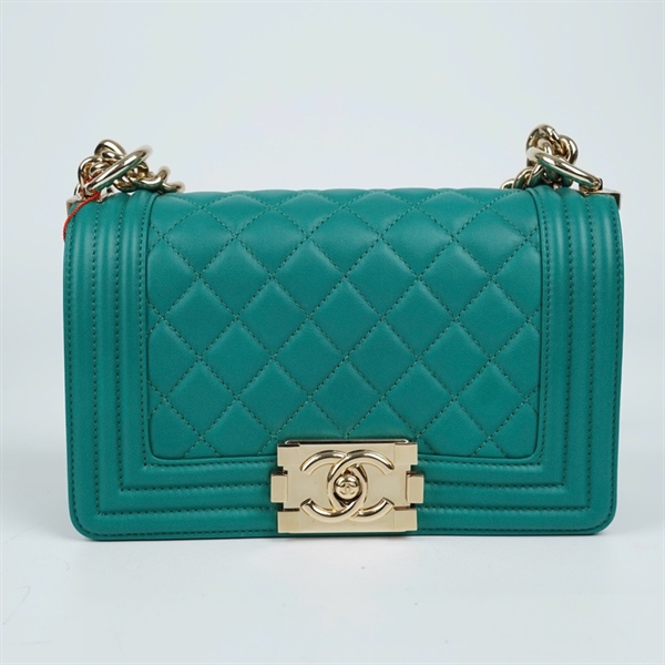 Túi Chanel Boy xanh (28659318) sz20 (BMC) KG+