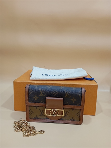 Túi LV Dolphine Hoa Nâu Vàng+