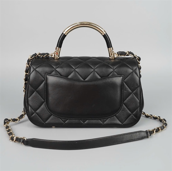 Túi Chanel handle đen (23911474) sz23 (HC)+