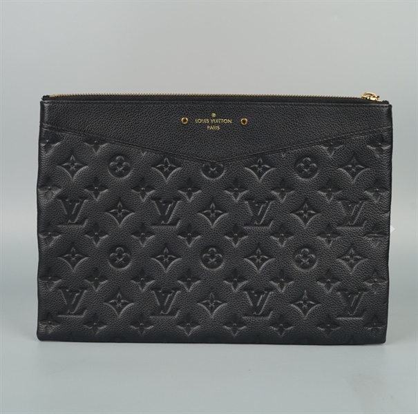 Túi LV Clutch hoa đen da bê (TN3148) sz30 (Manly) KG+