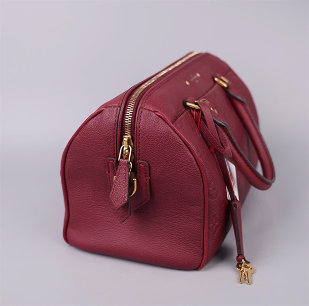 Túi LV Speedy đỏ kèm ổ + 2 chìa sz25 KG+