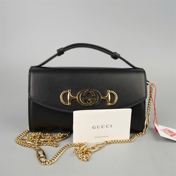 Túi GG Zumi đen (564718-486628) sz18 (HC)+