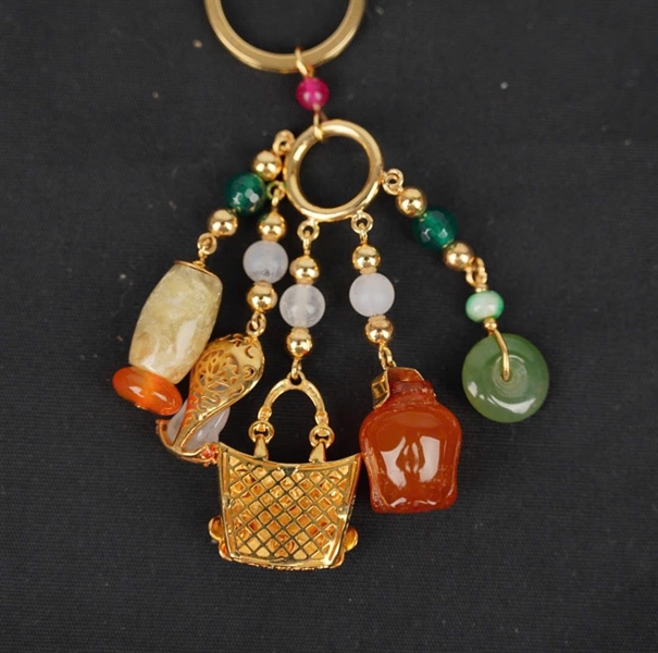 Charm Tara : Khoen bi Vàng 10K, các charm vàng 18K, cẩm thạch, mã não, Phật baby băng ngọc KG+