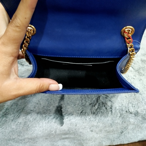 Túi YSL xanh dương nhỏ +