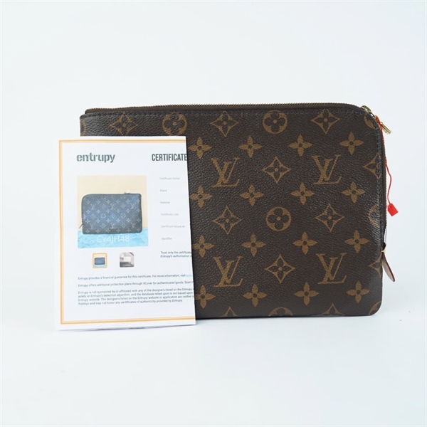 Túi LV Clutch hoa nâu (TY4179)sz24 (BQ) KG+