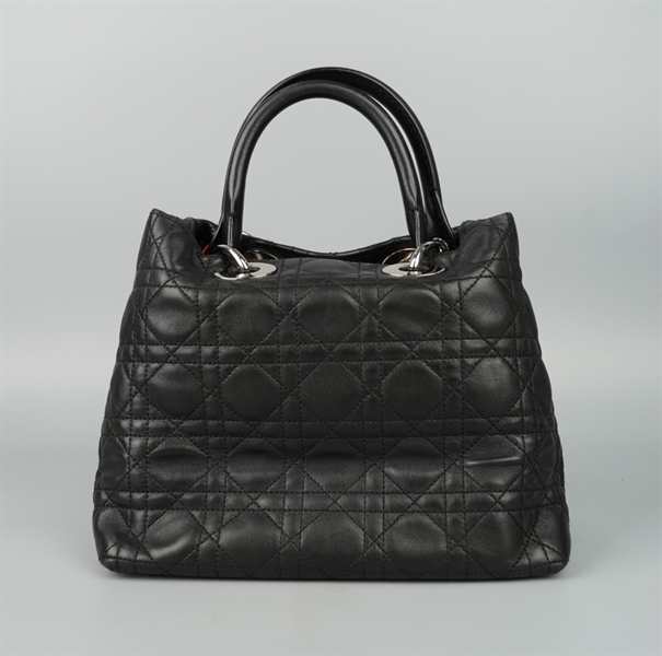 Túi Dior Lady Handle đen kèm lót form (38-BN-1016) sz24 +