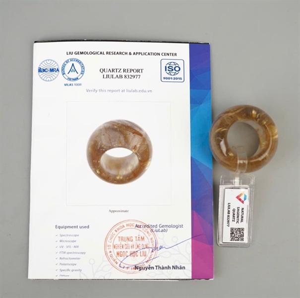 Nhẫn càng long tóc vàng 832977 KG+