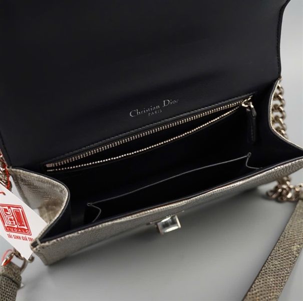 Túi Dior Woc màu bạc sz21 (BQ) KG+