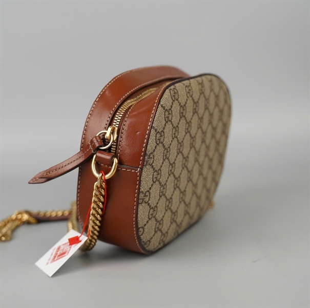 Túi GG đeo chéo xám (409535520981) sz19 (BQ) KG+