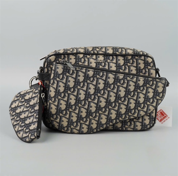 Túi Dior Saddle (set 3 món) xám sz23 (BQ) KG+