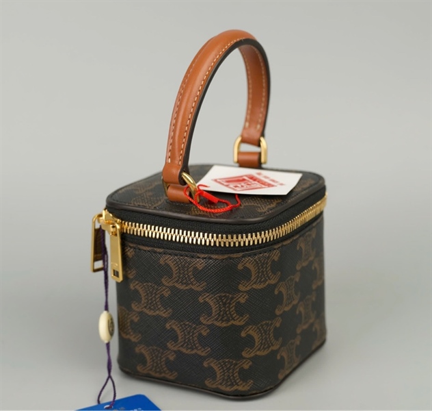 Túi Celine Vanity nâu sz10 (A-T) KG+