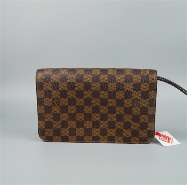 Túi Clutch LV ô vuông nâu SN0029 25cm (LT)KG+