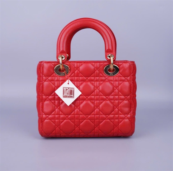 Túi Dior Lady đỏ sz S +
