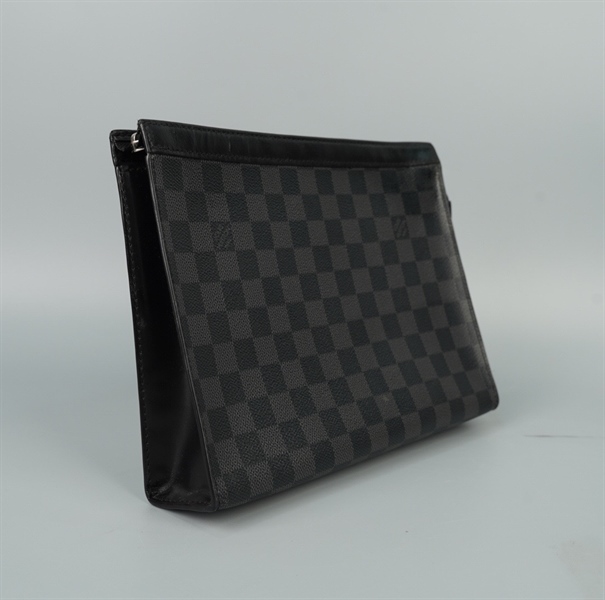 Túi LV Clutch ô vuông đen (FN0230) sz26 (LN) KG+